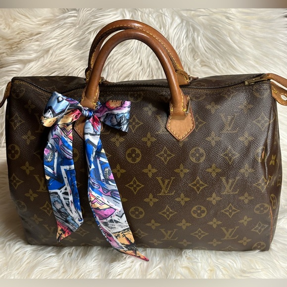 Louis Vuitton Monogram Speedy 35 Good Vintage Condition - Picture 15 of 16